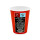 Bio Einwand-Pappbecher "Red" 250 ml (9 oz) 50 Stück
