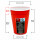 Bio Einwand-Pappbecher "Red SL" 300 ml (12 oz) 50 Stück