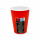 Bio Einwand-Pappbecher "Red" 300 ml (12 oz) 1000 Stück
