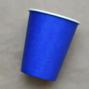 Bio Einwand-Pappbecher "Reflex Blue" 250 ml (9 oz) 50 Stück