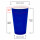 Bio Einwand-Pappbecher "Reflex Blue" 400 ml (16 oz) 50 Stück